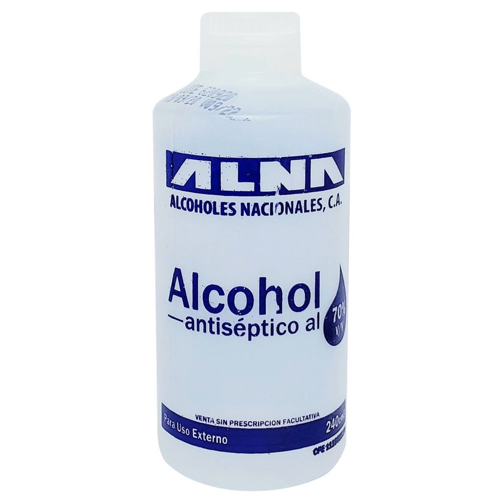 ALCOHOL ANTISEPTICO 70% X 240CC (ALNA)