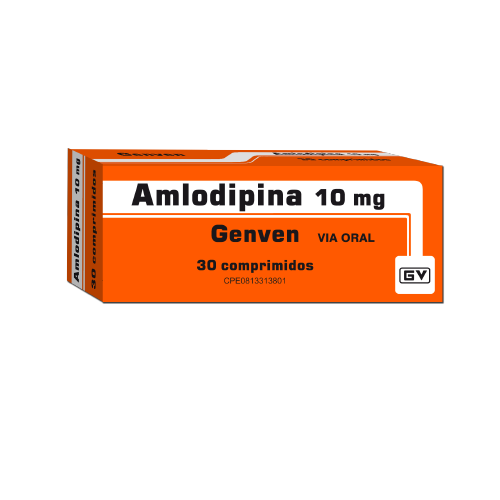 AMLODIPINA 10MG X 30 TABLETAS (GENVEN)