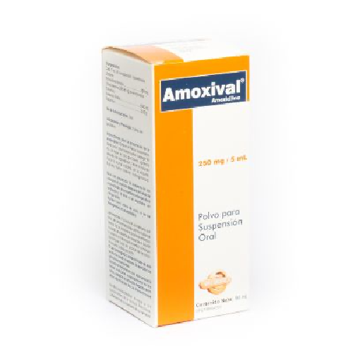 AMOXIVAL POLVO PARA SUSPENSIÓN (AMOXICILINA) 250MG/5ML X 90ML (VALMORCA)