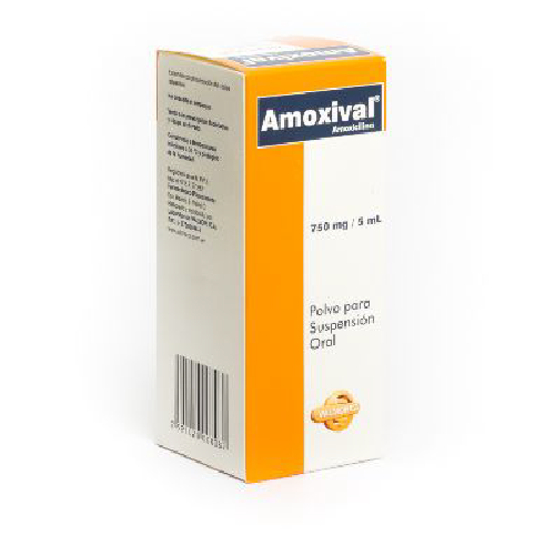 AMOXIVAL POLVO PARA SUSPENSIÓN (AMOXICILINA) 750MG/5ML X 70ML (VALMORCA)