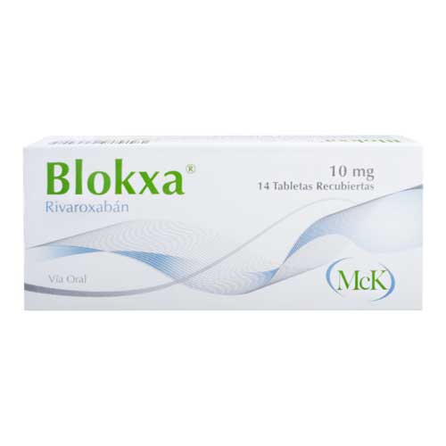 BLOKXA (RIVAROXABAN) 10MG X 14 TABLETAS RECUBIERTAS (CALOX)