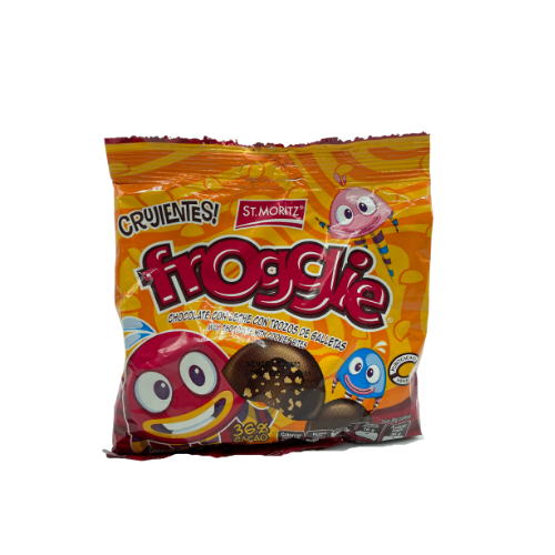 BOMBONES FROGGIES CRUJIENTES DE CHOCOLATE 80GR (ST MORITZ)