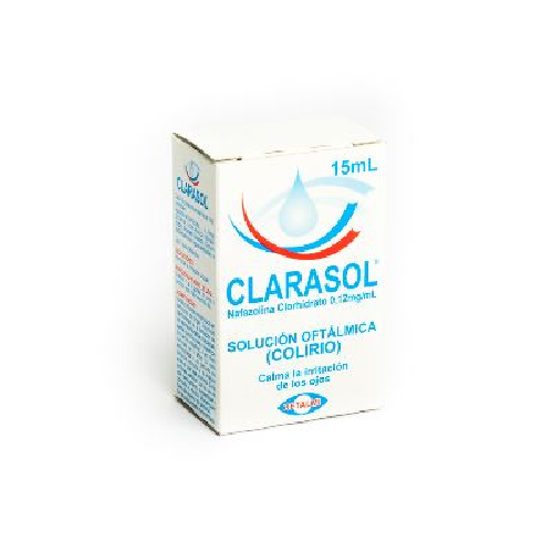 CLARASOL (CLORHIDRATO DE NAFAZOLINA) 0.12MG X 15ML GOTAS OFTALMICAS (OFTALMI)