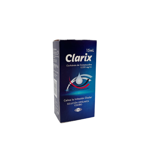 CLARIX (CLORHIDRATO DE OXIMETAZOLINA) 0.12MG X 15ML GOTAS OFTALMICAS (OFTALMI)