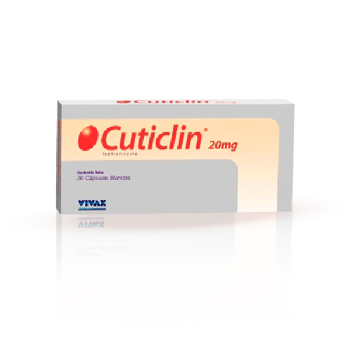 CUTICLIN 20MG CAPSULAS X 30  (ISOTRETINOINA) 20MG X 30 CAPSULAS (VIVAX)