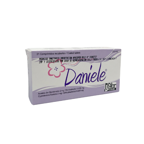 DANIELLE (ACETATO DE CIPROTERONA - ETINILESTRADIOL) 2MG-0.035MG X 21 COMPRIMIDOS (LEON FARMA)
