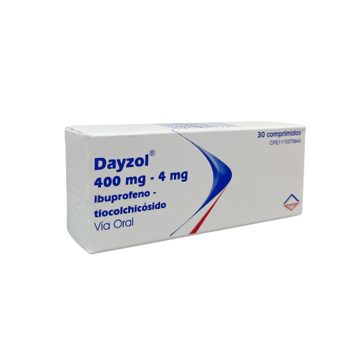 DAYZOL (IBUPROFENO - TIOCOLCHICOSIDO) 400MG-4MG X 30 COMPRIMIDOS (LETI)