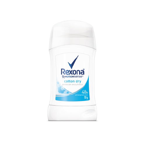 DESODORANTE STICK DRY COTTON MUJER 50GR (REXONA)