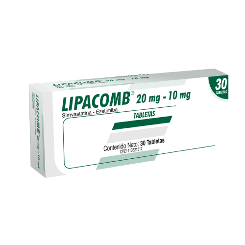 LIPACOMB (SIMVASTATINA - EZETIMIBA) 20MG-10MG X 30 TABLETAS (FARMA)
