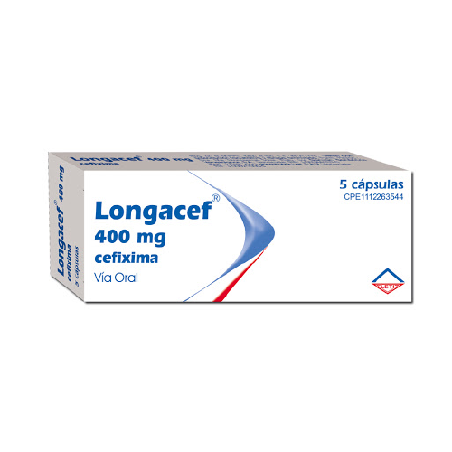 LONGACEF (CEFIXIMA) 400MG X 5 CAPSULAS (LETI)