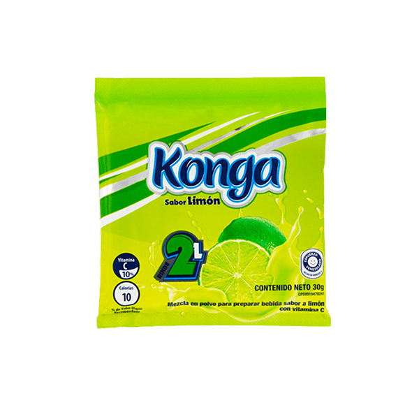 MEZCLA EN POLVO SABOR LIMON 30GR (KONGA)