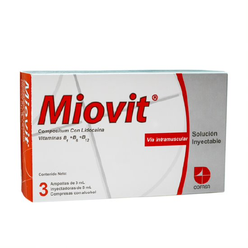 MIOVIT (COMPLEJO B)  X 3 AMPOLLAS (COFASA)
