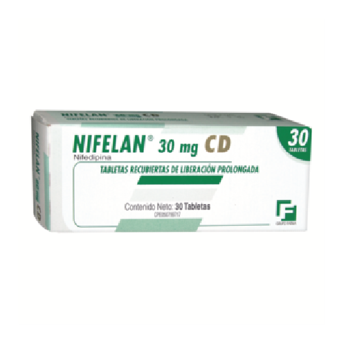 NIFELAN (NIFEDIPINA) 30MG X 30 TABLETAS LP (FARMA)