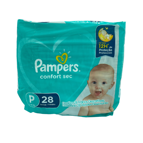 PAÑALES CONFORT SEC P 28 UNIDADES (PAMPERS)