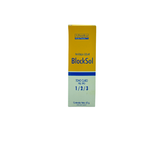 PROTECTOR SOLAR BLOCKSOL PIEL SENSIBLE TONO CLARO 60GR (ALBEPHAR)