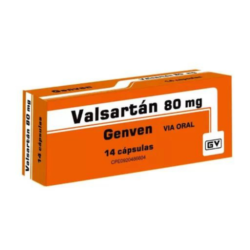 VALSARTAN  80MG X 14 CAPSULAS (GENVEN)