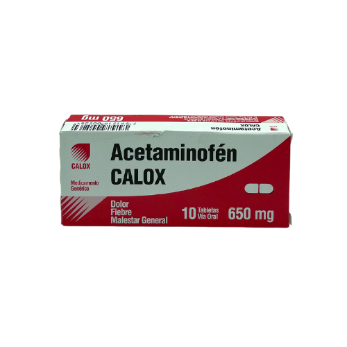 [7591519005264] ACETAMINOFEN 650MG X 10 TABLETAS (CALOX)