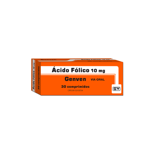 [7591585271495] ÁCIDO FÓLICO  10MG X 30 TABLETAS (GENVEN)
