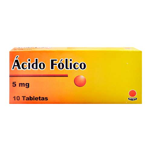 [7592601303190] ÁCIDO FÓLICO  5MG X 10 TABLETAS (MEYER)