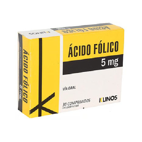 [7591619000213] ÁCIDO FÓLICO  5MG X 30 COMPRIMIDOS (MEGALABS)