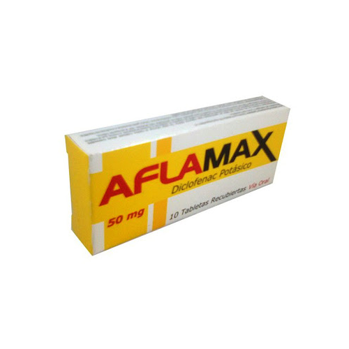 [7591196007186] AFLAMAX (DICLOFENAC POTASICO) 50MG X 10 TABLETAS (OFTALMI)