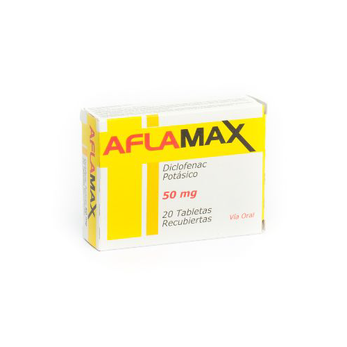 [7591196004451] AFLAMAX (DICLOFENAC POTASICO) 50MG X 20 TABLETAS (OFTALMI)
