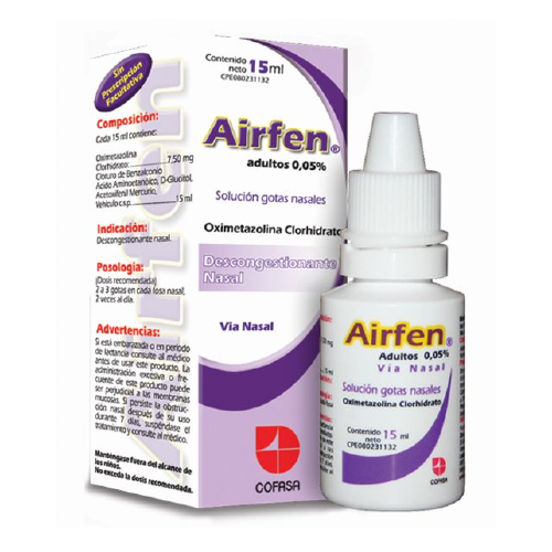 [7591818111017] AIRFEN GOTAS NASALES ADULTOS (OXIMETAZOLINA) 0.05% X 15ML (COFASA)