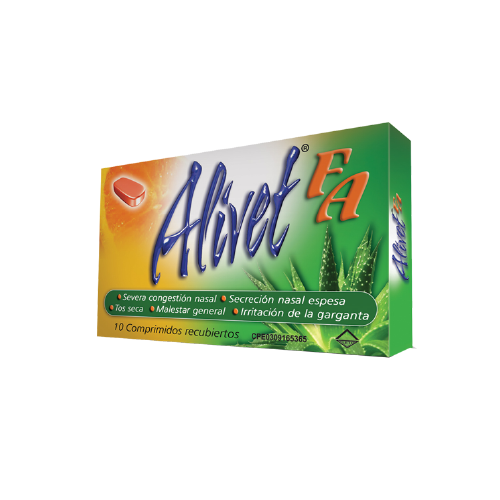 [7591585216601] ALIVET FA (ACETAMINOFEN - CLORFENIRAMINA - PSEUDOEFEDRINA) x 20 COMPRIMIDOS (LETI)