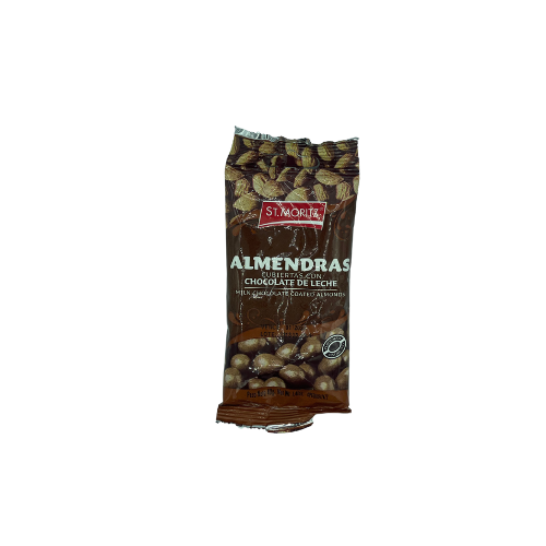 [7591720030307] ALMENDRAS CUBIERTAS CON CHOCOLATE DE LECHE 40GR (ST MORITZ)