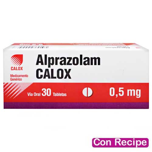 [7591519000467] ALPRAZOLAM 0.5MG X 30 TABLETAS (CALOX)