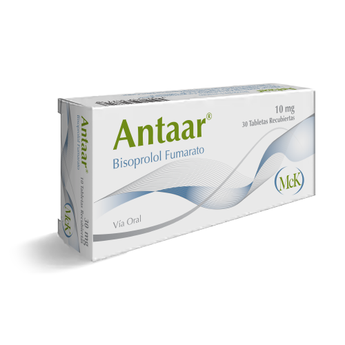 [7591519051902] ANTAAR (BISOPROLOL FUMARATO) 10MG X 30 TABLETAS (CALOX)