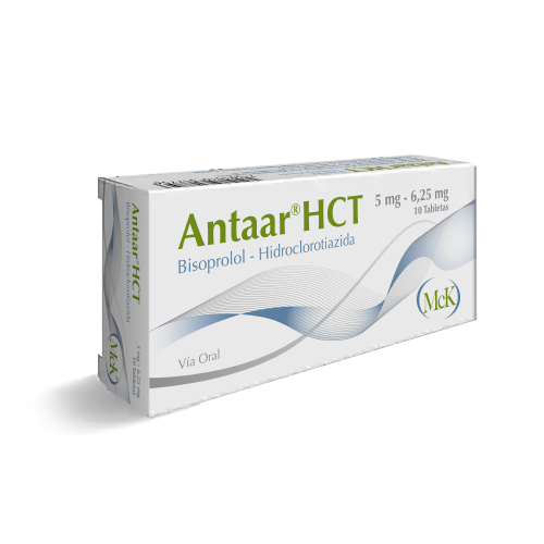 [7591519317756] ANTAAR HCT (BISOPROLOL - HIDROCLOROTIAZIDA) 5MG - 6.25MG X 10 TABLETAS (CALOX)