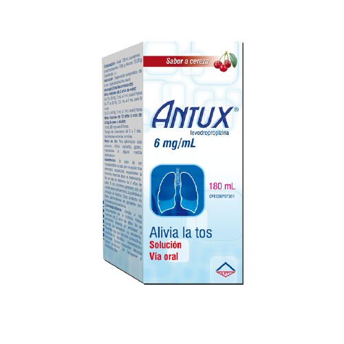 [7591585214706] ANTUX SOLUCION ORAL (LEVODROPROPIZINA) 0.6% X 180ML (LETI)