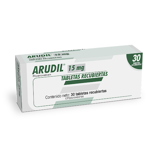 [7591821210561] ARUDIL (RIVAROXABAN) 15MG X 30 TABLETAS RECUBIERTAS (FARMA)
