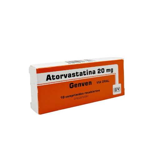 [7591585173447] ATORVASTATINA  20MG X 10 COMPRIMIDOS (GENVEN)