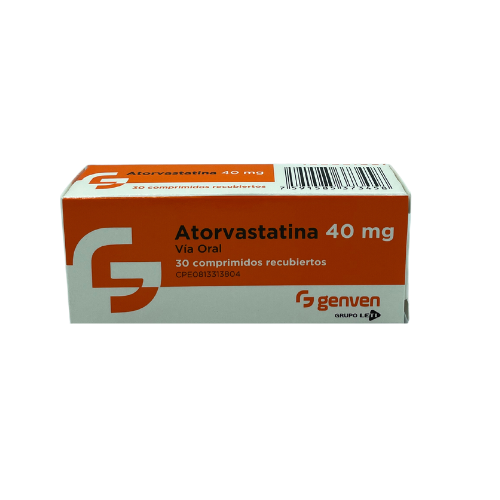 [7591585373458] ATORVASTATINA  40MG X 30 COMPRIMIDOS (LETI)