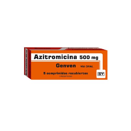 [7591585279460] AZITROMICINA  500MG X 5 COMPRIMIDOS (GENVEN)