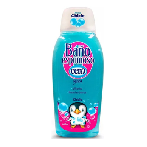 [7702661255012] BAÑO ESPUMOSO CHICLE 400ML (CERO)