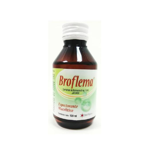 [7591243807370] BROFLEMA JARABE (CLORHIDRATO DE BROMEXINA) 8MG/5ML X 120ML (BIOTECH)