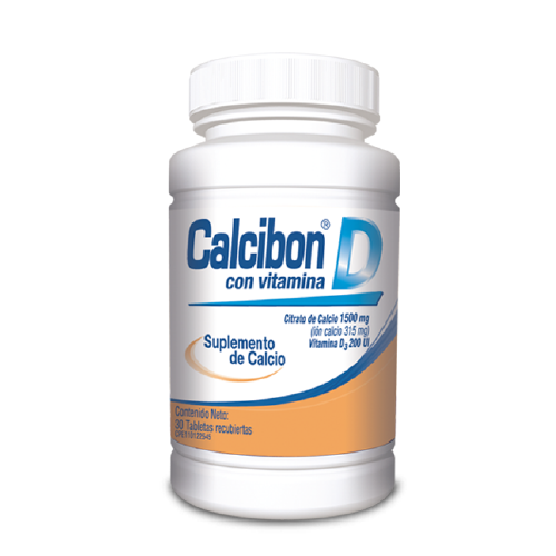[7591821101029] CALCIBON -VIT D (CITRATO DE CALCIO - VITAMINA D) 315MG/200UI X 30 TABLETAS (FARMA)
