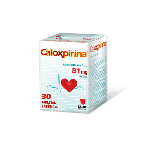 [7591519008487] CALOXPIRINA (ACIDO ACETILSALICILICO) 81 MG X 30 TABLETAS (CALOX)