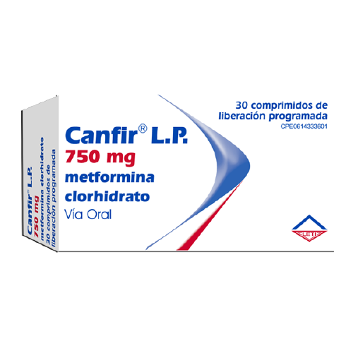 [7591585111661] CANFIR (METFORMINA) 750MG X 30 COMPRIMIDOS (LETI)