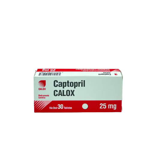 [7591519051285] CAPTOPRIL   25MG X 30 TABLETAS (CALOX)