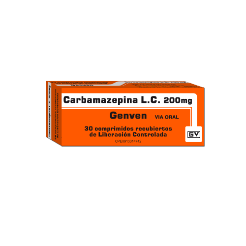 [7591585278265] CARBAMAZEPINA  200MG X 30 COMPRIMIDOS (GENVEN)