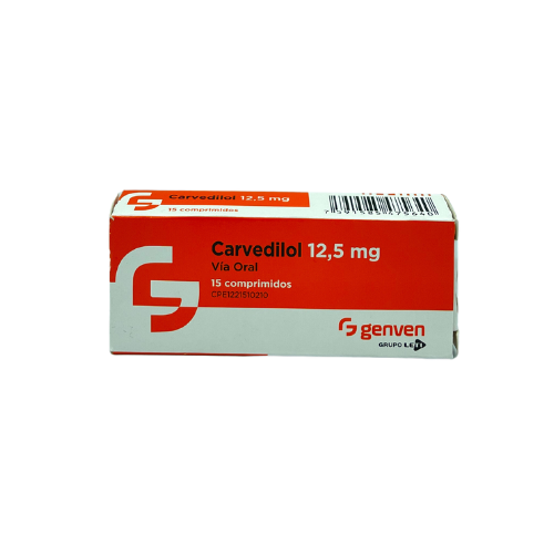 [7591585475640] CARVEDILOL  12.5MG X 15 COMPRIMIDOS (GENVEN)