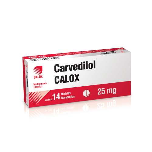 [7591519007640] CARVEDILOL  25MG X 14 TABLETAS (CALOX)