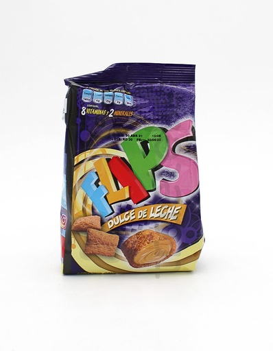 [7591039996288] CEREAL DULCE DE LECHE BOLSA X 120GR (FLIPS)