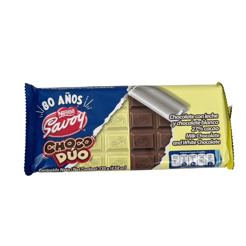 [7591016855423] CHOCOLATE CHOCO DUO 130GR (SAVOY)