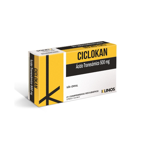 [7591619519227] CICLOKAN (ACIDO TRANEXAMICO) 500MG X 21 COMPRIMIDOS (MEGALABS)