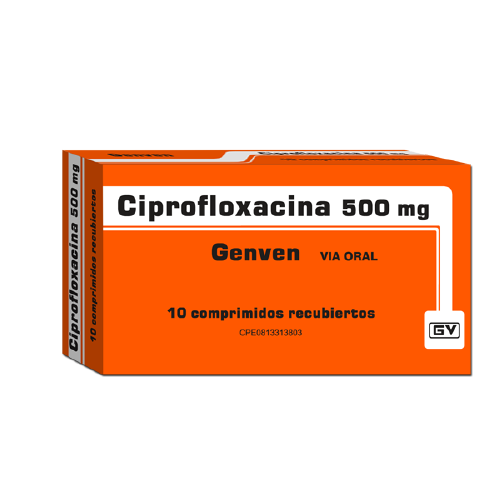 [7591585573667] CIPROFLOXACINA  500MG X 10 TABLETAS (GENVEN)